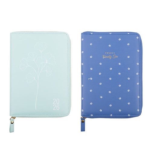 DIARY ZIP WALLET SPIRAL A5 WEEK TO VIEW