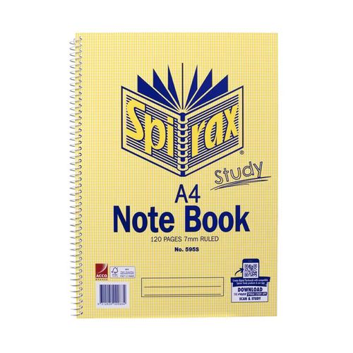 Spirax A4 Notebook