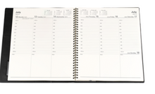 DIARY VANESSA SPIRAL A4 QUARTO WEEK/VIEW