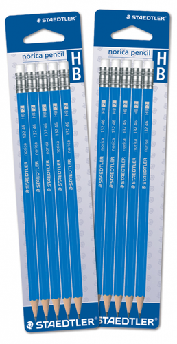Staedtler Lead Pencils with Eraser - 5pk
