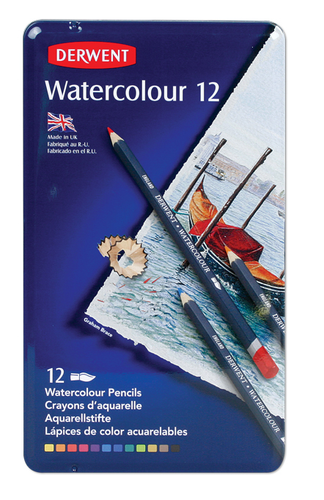 Pencils Derwent Water Colour 12 pack
