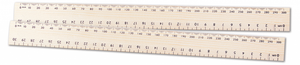 Ruler Wooden School 30cm Plain