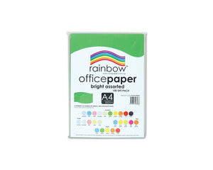 Rainbow A4 Office Paper Bright 100 Sheets