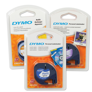 Label Tape Letratag Plastic Pearl White Dymo