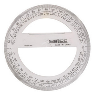 Protractor Celco 360 Degrees 10cm