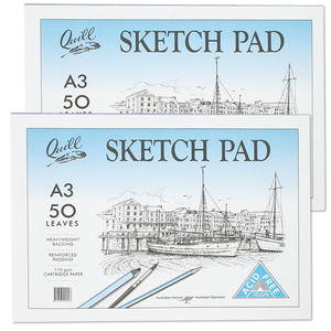 Sketch Pad Quill A3 Cartridge 50 Leaf PSC5A3