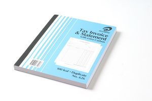 Invoice Book Olympic 626 250X200mm 100 Leaf Duplicate