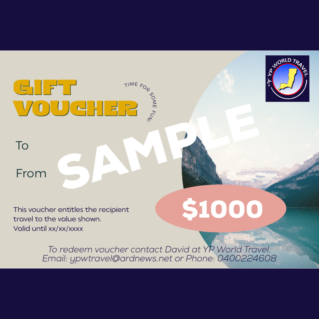$1000 Travel Voucher