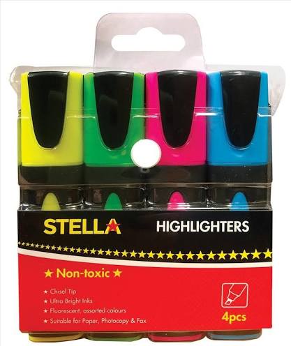 Stella 4pk Highlighters