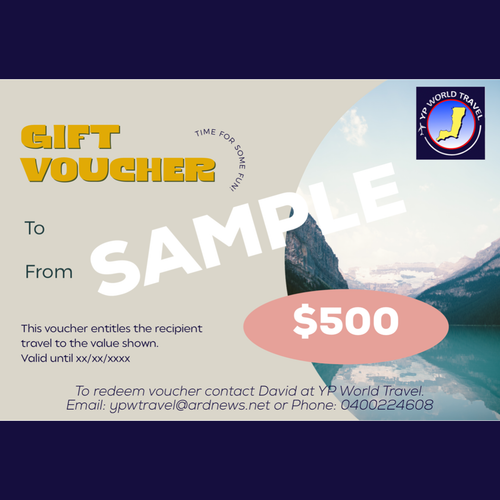 $500 Travel Voucher