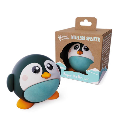 Planet Buddies Wireless Blue Tooth Speaker - Pepper the Penguin