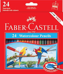 Faber Castell 24 Watercolour Pencils